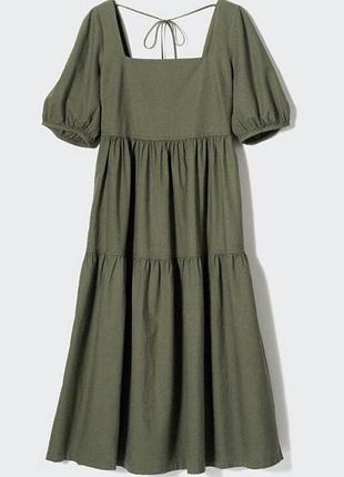 Лляна сукня uniqlo розмір с