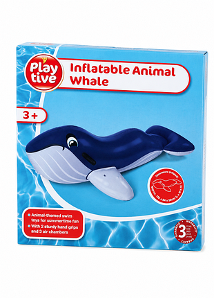 Надувная игрушка в виде кита playtive 152×84×56 синяя