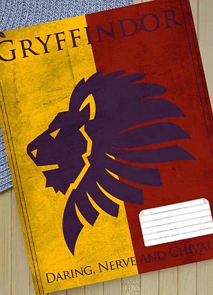 Тетрадь гарри поттер ґрифиндор harry potter gryffindor клетка 18 листов (30898)