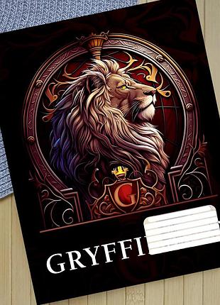 Тетрадь гарри поттер ґрифиндор harry potter gryffindor клетка 18 листов (30899)