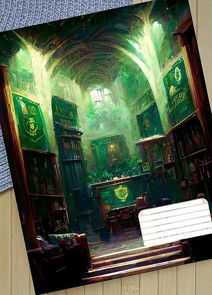 Тетрадь гарри поттер слизерин harry potter slytherin линия 18 листов (30951)