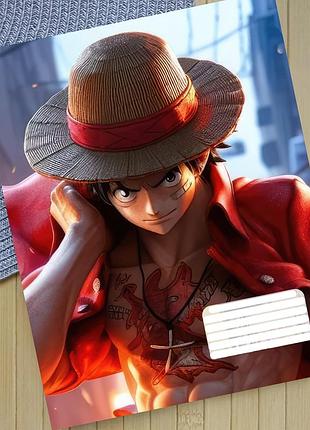Зошит ван піс one piece клітинка 18 аркушів (30775)