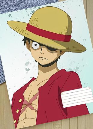 Зошит ван піс one piece клітинка 18 аркушів (30788)