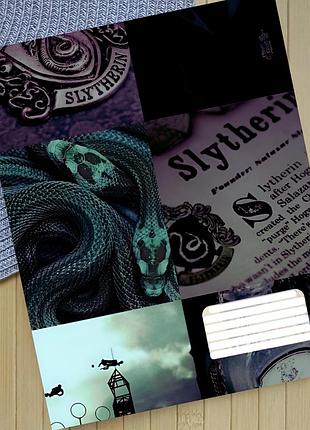 Зошит гаррі поттер слізерін harry potter slytherin клітинка 18 аркушів (30942)