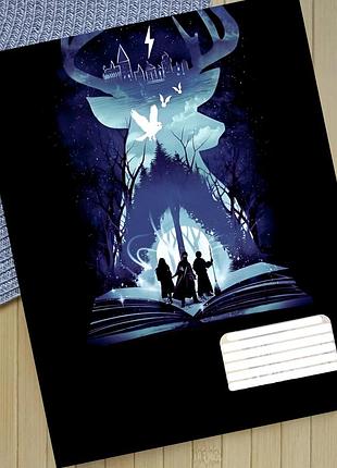 Тетрадь гарри поттер слизерин harry potter slytherin линия 18 листов (30948)