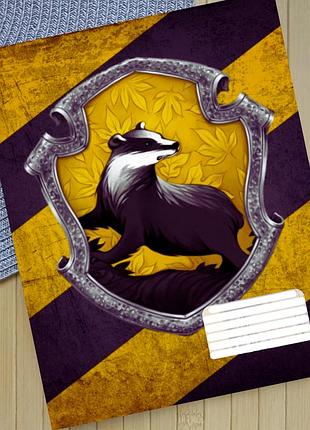 Тетрадь гарри поттер пуффендуй harry potter hufflepuff линия 18 листов (30935)