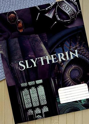 Тетрадь гарри поттер слизерин harry potter slytherin клетка 18 листов (30943)