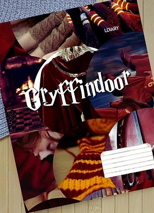 Зошит гаррі поттер ґрифіндор harry potter gryffindor клітинка 18 аркушів (30893)