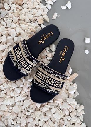 Christian dior dway slide navy blue (9) 💙