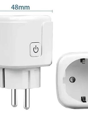 Розумна wifi розетка 16а, smart 3680вт / розетка з керуванням через телефон / інтелектуальна розетка