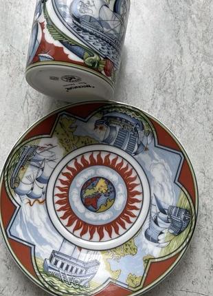 Hermes patchwork чашка с  блюдцем 5
