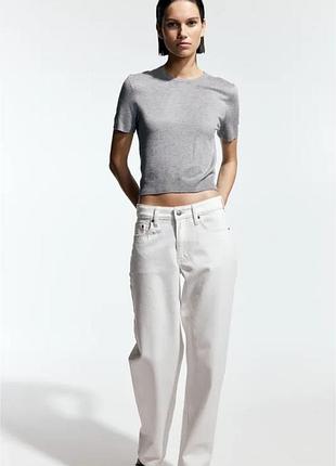 Джемпер футболка h&m вʼязана сіра s