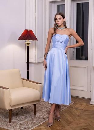 Вечернее платье isabella ✨арт.586, голубой l