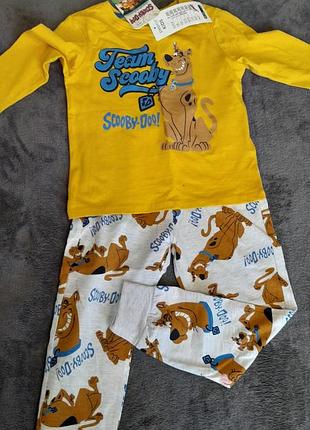 Новая детская пижама костюм pepco kids скуби-ду с биркой, размер 92/98(при покупке 2 единиц с страницы- подарок на выбор )