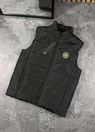 Жилетка stone island чорна