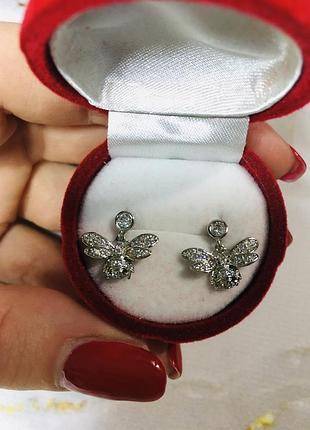 Серьги мед золото