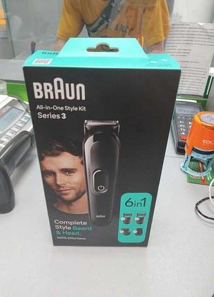 Машинка для стрижки волос триммер б/у braun all-in-one style kit series 3 mgk3410