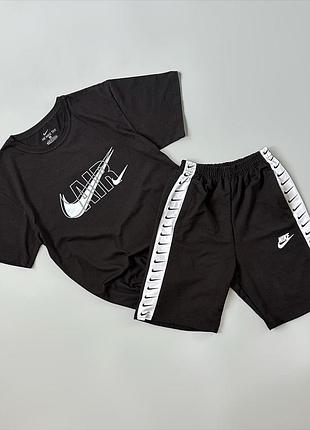 Футболка чернаяnike air twix+ шорты nike lampas