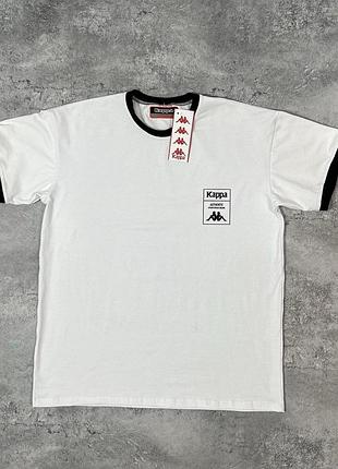 Футболка kappa оверсайз ( белый цвет)