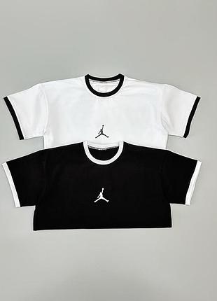 Футболка біла оверсайз air jordan + футболка чорна оверсайз air jordan