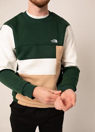 Свитшот the north face (триколор)