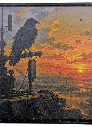 Шеврон ворон на антенне