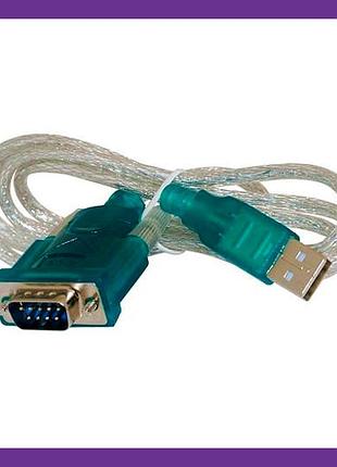Кабель usb на rs232 com порт для подключения старых устройств к компьютеру на чипе ch340, провод 80 см