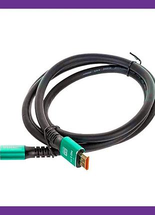Кабель hdmi 2.1 1.5м для телека 8k 4k 120гц, шнур в толстой оплетке с позолотой, медный видеокабель папа-папа
