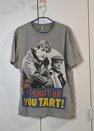 Футболка чоловіча сіра з принтом only fools and horses