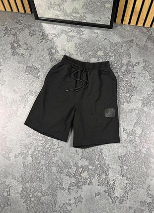 Шорты air jordan нашивка черные