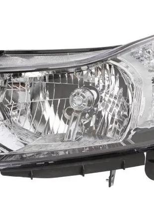Фара передняя chevrolet cruze 2009-2015, левая, черная рамка, электрическая регулировка, depo, 1711 r1-e