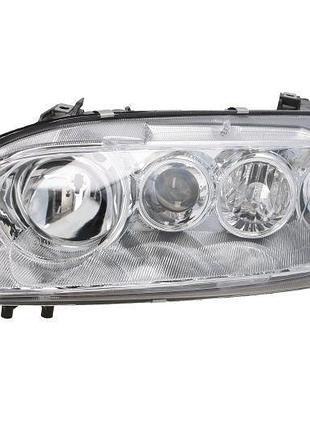 Фара передняя mazda 6 (gg) 2002-2005, левая h1/h1/h3, электрическая регулировка + птф, depo, 216-1147l-ldemf