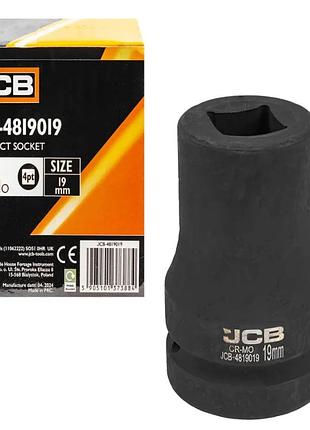 Головка торцева ударна для футорки 1" 19 мм (4-гр.) jcb-4819019 60613 jcb tools