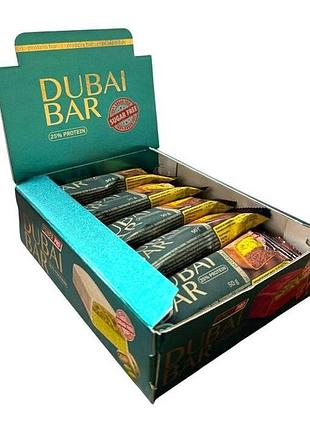 Протеиновый батончик power pro dubai bar 25% protein 50g (без сахара) со вкусом шоколад(54356443)
