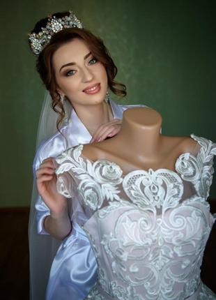 Свадебное платье, пышное б/у6 фото
