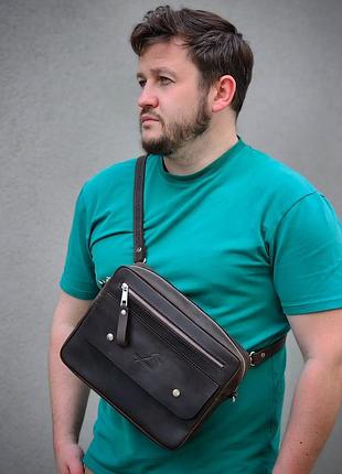 Кросбоди из натуральной кожи mb_027_1_brown