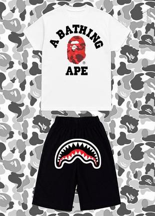 Комплект шорти+футболка bape