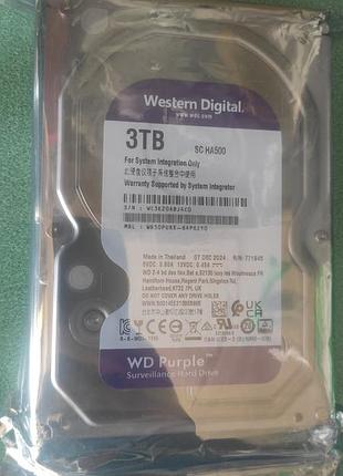 Жорсткий диск western digital purple 3 tb sc ha500