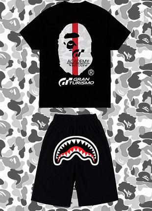 Комплект шорти+футболка bape