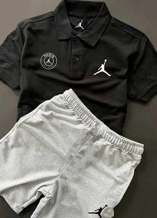Комплект шорти+футболка-поло nike x jordan