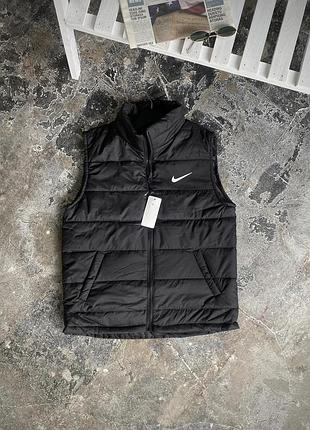 Мужская жилетка nike жилетка найк черного цвета