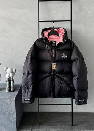 Пуховик stussy 800 fill унісекс зимова куртка теплий пуховик стильна зимова куртка з капюшоном