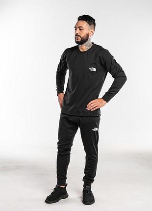 Чоловіча термобілизна the north face, комплект зимової термобілизни на мікрофлісі, термобілизна тнф