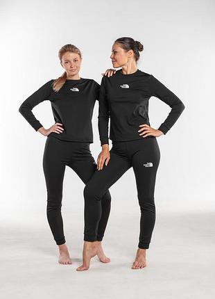 Женское термобелье the north face, комплект зимней термобелья на микрофлисе, термобелье тн