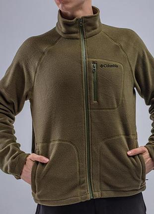 Мужская флисовая кофта columbia м-2xl, теплая кофта коламбия на молнии, цвета хаки columbia