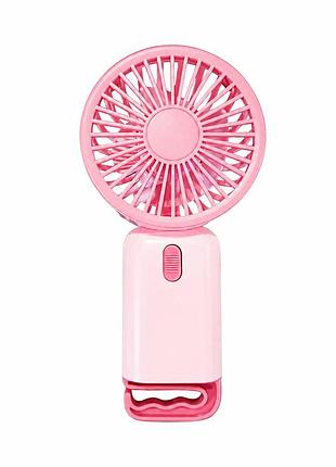 Мінівентилятор ручний акумуляторний multi fan rl-07, 3 швидкості, usb, настільний і портативний