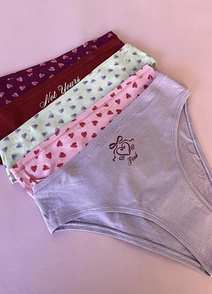 Набір бавовняних трусиків 5 шт victoria’s secret pink оригінал
