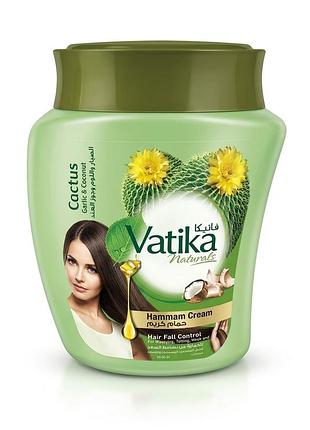 Dabur vatika hair fall control conditioner/ватика кактус із часником і кокосом/маска контроль випадіння, 225 мл єгипет