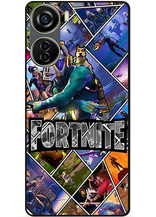 Силіконовий чохол бампер для zte nubia neo 5g з картинкою фортнайт fortnite