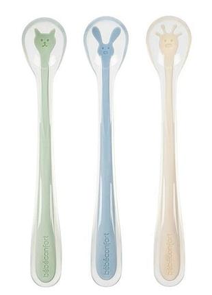 Ложечки силіконові bebe confort від 4 міс. 3 шт. (3105209980)